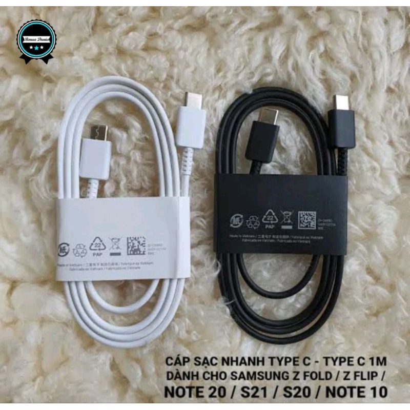 KABEL DATA SAMSUNG ORIGINAL 100% NOTE 10 10 PLUS  S20 S20 ULTRA S22 Z Flip Z Fold A34 A33 A54 A53 A52 5G Type C to Type C SuperFastcharging 25W 25 WATT