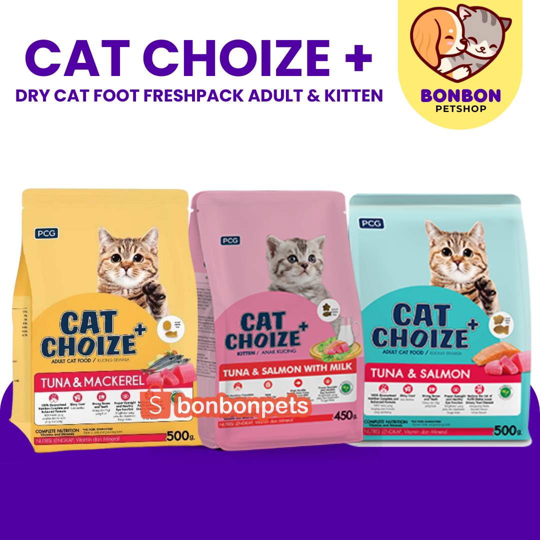 Cat Choize Plus Adult Tuna dan Cat Choize Kitten Tuna & Salmon