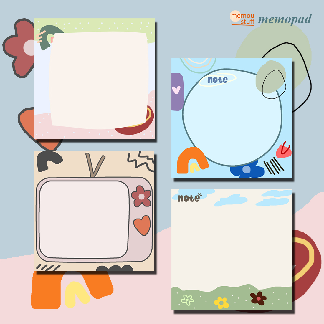 

[memoustuff] memopad cute simple aesthetic | 21