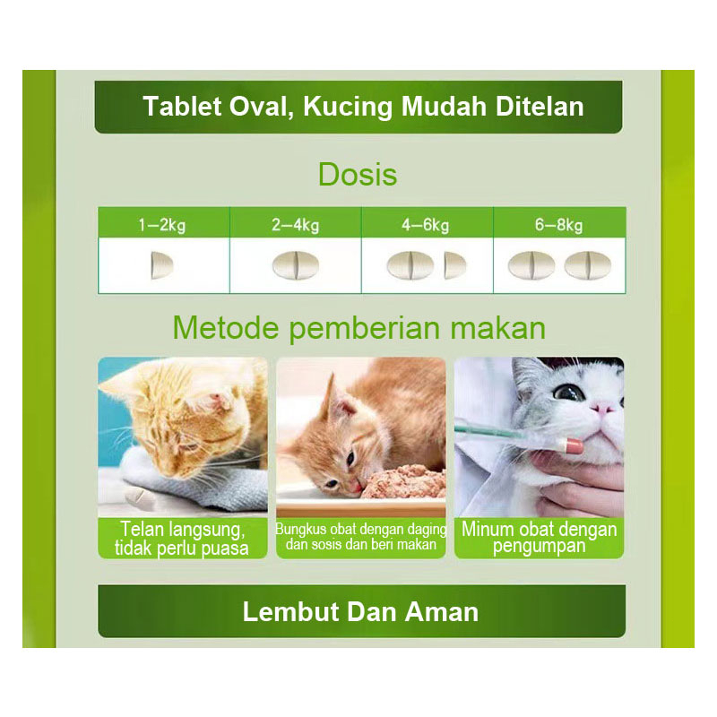 Drontal Cat Obat Cacing Kucing Stop Worm Untuk Cats Dewasa Kiten Cacingan Bukan