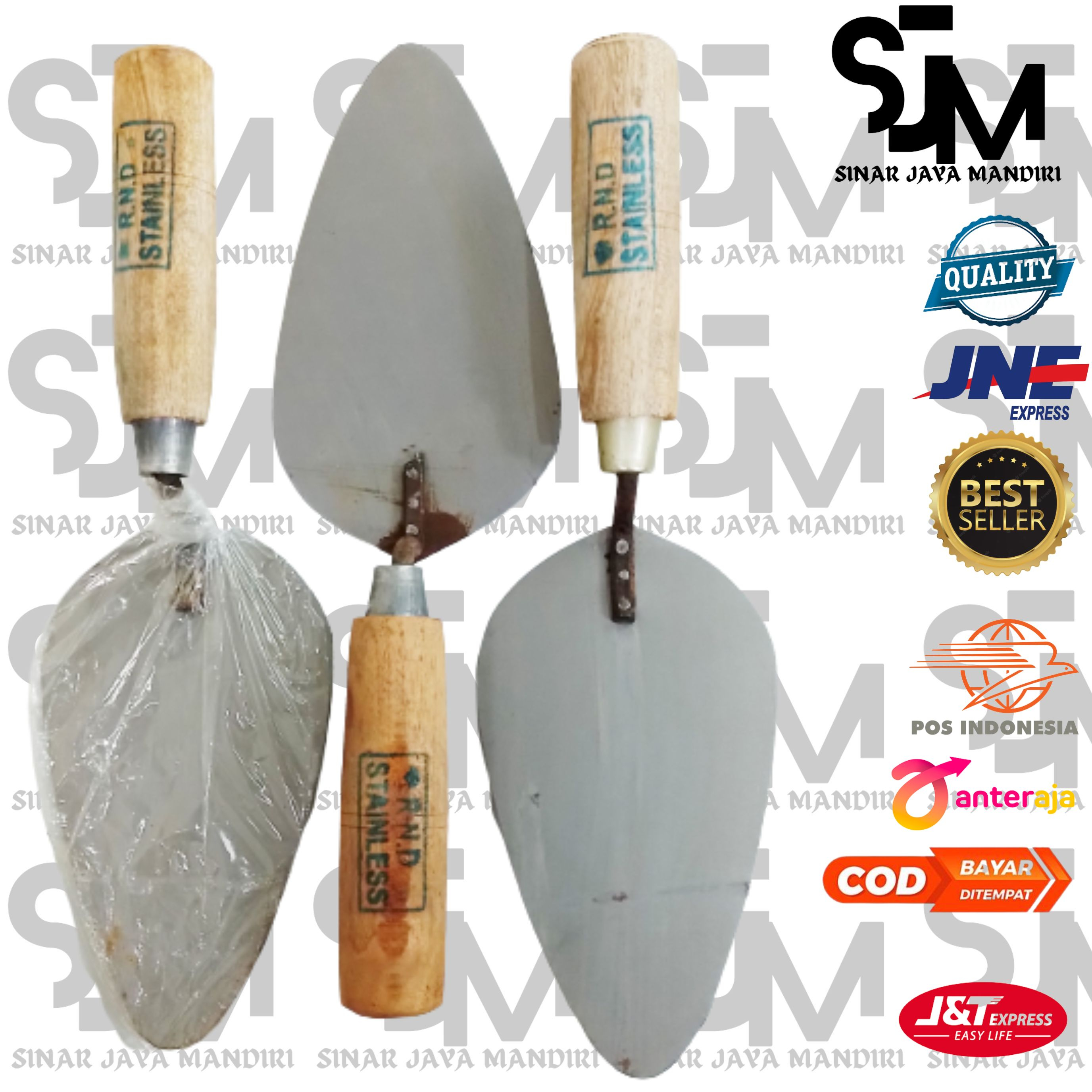CETOK TUKANG BAJA / SENDOK SEMEN/ CETOK TULUNGAGUNG BULAT KOTAK / TROWEL