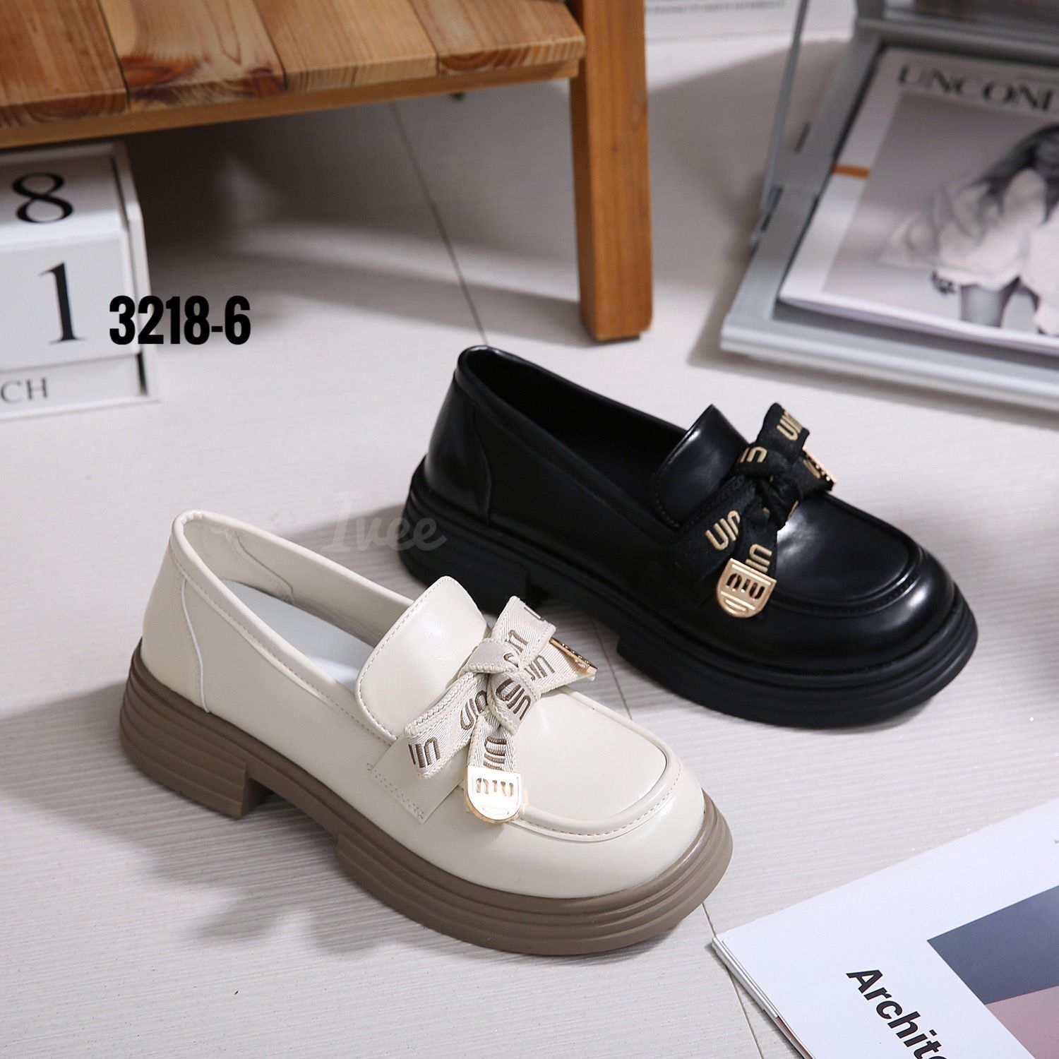 IVEE CHUNKY LOAFERS SHOES KOREA LOVER NIU GS #3218-6