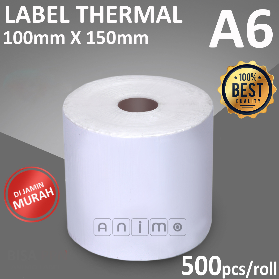 

LABEL THERMAL 100 X 150 isi 500 pcs- Label Barcode Direct Thermal 100X150 mm - Stiker Thermal 10 x