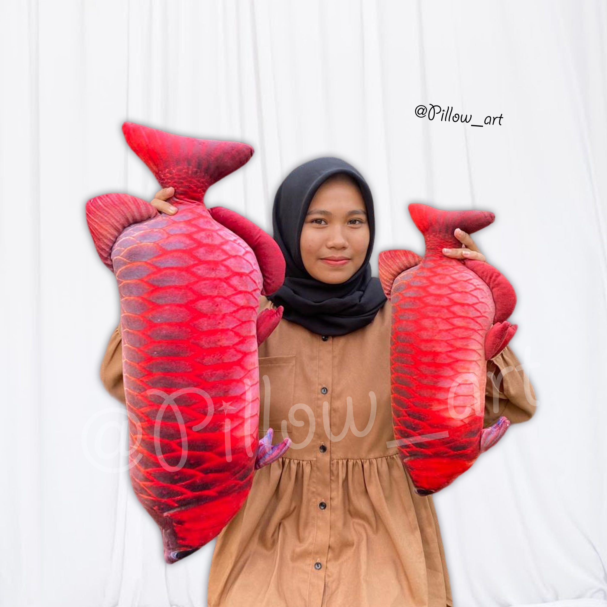 Pillowart - Bantal Boneka Ikan Arwana Size L -  ART054