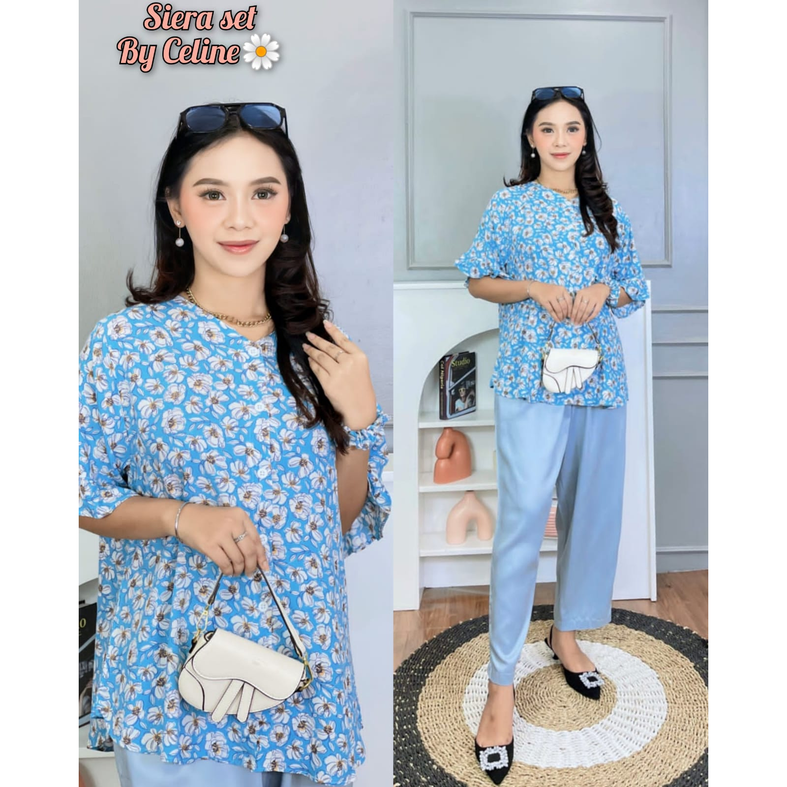 Siera Set byceline/set lengan pendek