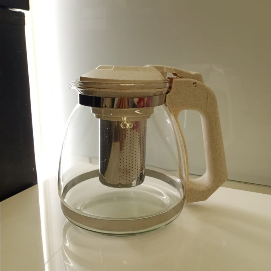 Teapot kaca / Teko kaca teh dan kopi dengan saringan 1500ml