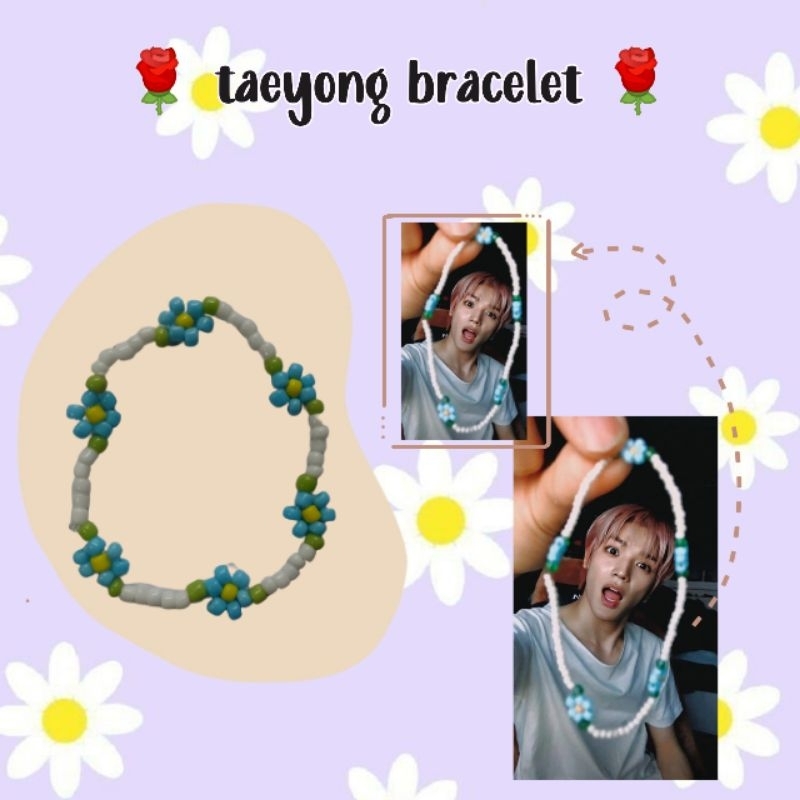 Taeyong bracelet / gelang taeyong nct /gelang kpop
