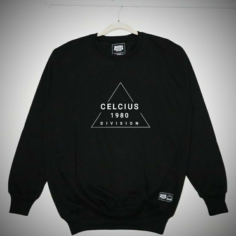 Celcius Crewneck Lucien Black | Sweater Pria | Crewneck best seller
