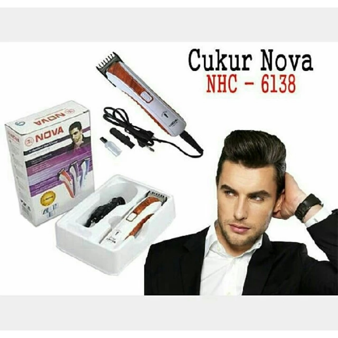 Alat Cukur N O V A Type NS-216 &amp; NHC - 6138 Rambut Jambang Jenggot Brewok Kumis