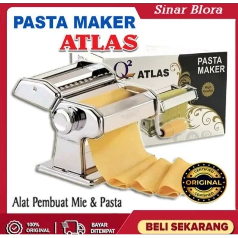 

Gilingan Mie Atlas Q2 / Gilingan Molen / Gilingan pasta- Stainless GOOD Quality Terbaru