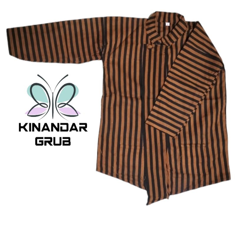 Surjan Lurik Alusan Anak Laki-laki / Baju Surjan Alusan / Surjan Lurik Premium