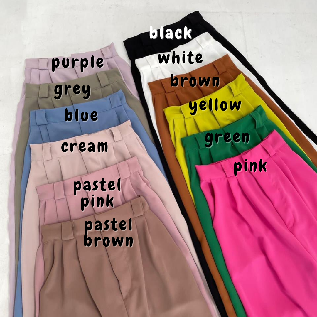 Colors Pants / Celana Kulot Panjang / Wide Pants / Celana Panjang / Celana Panjang Murah / Baggy Pants / Kulot Panjang Murah