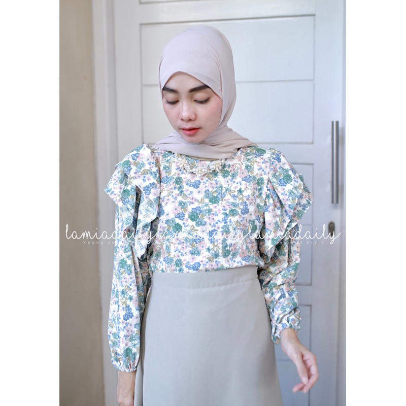 LAMIADAILY ELIZA BLOUSE - BLOUSE ALA KOREA - KOREAN BLOUSE