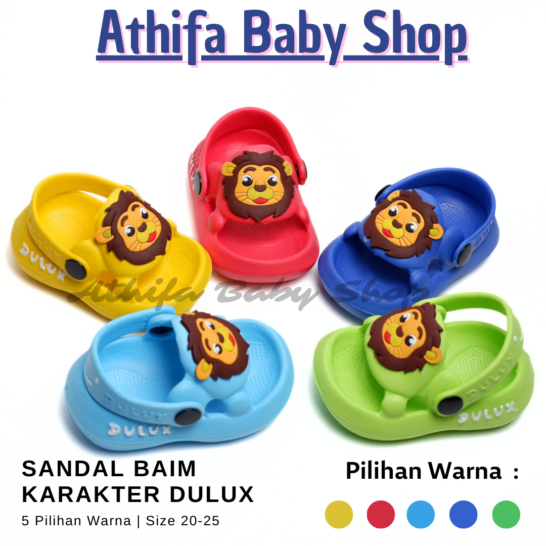 Sepatu Sandal Anak Laki Bayi Balita Usia 6 7 8 9 10 11 Bulan 1 2 3 Tahun Sendal Gunung Karakter Lion Baby Lelaki Cowok Spon Prewalker Phylon Ringan -372E-