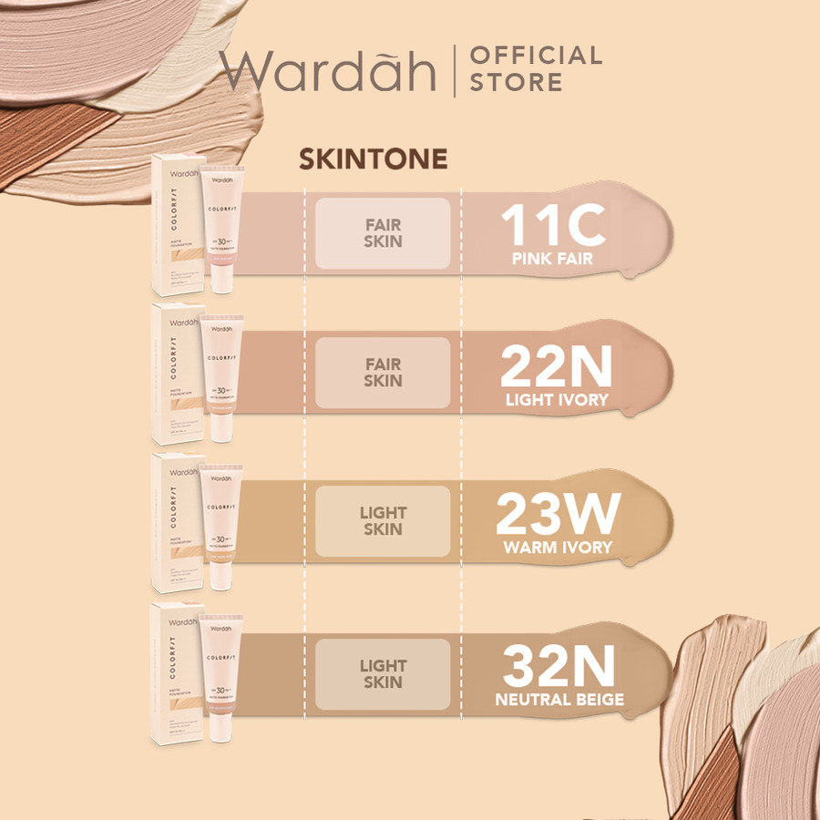 Wardah Colorfit Matte Foundation SPF 30 PA++ 25ml