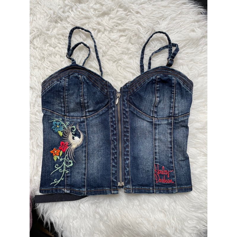 VINTAGE HARLEY DAVIDSON CORSET TOP