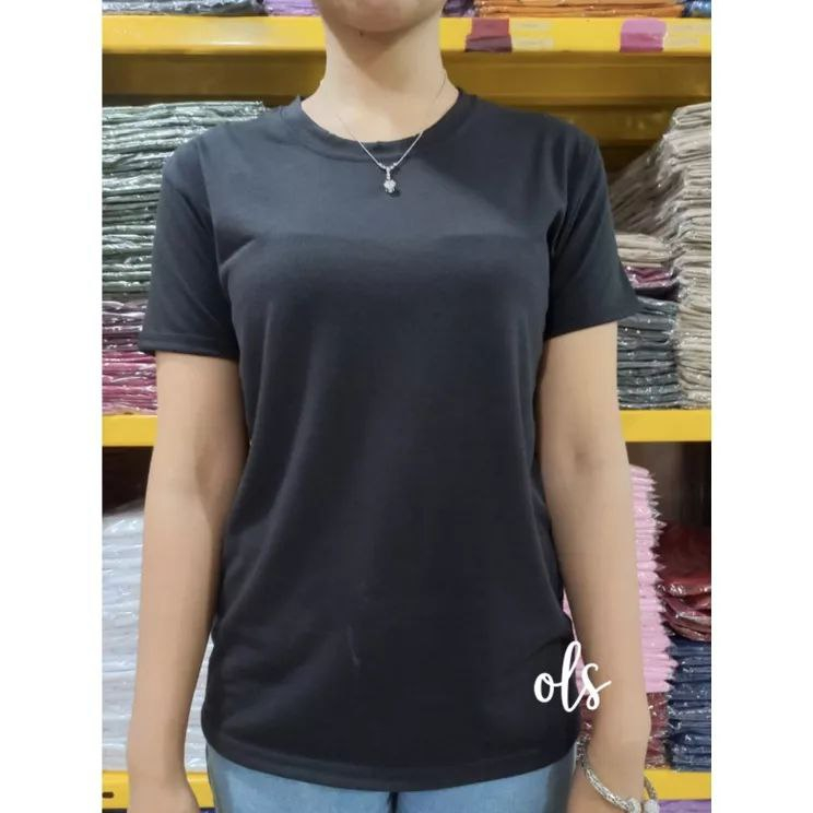 kaos Polos Wanita Bahan Katun TC 24s Lembut Size Fit to L - XXL