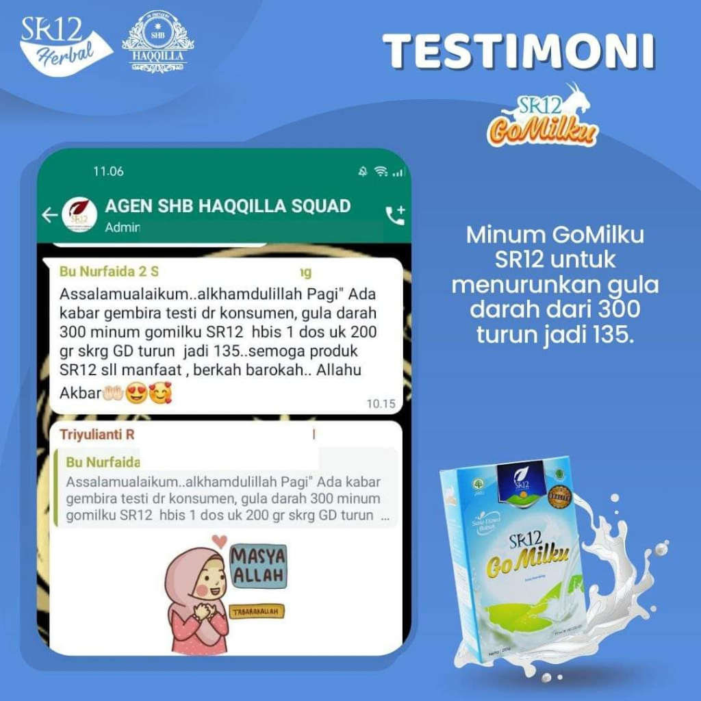 GOMILKU SR12 200GR | GO MILKU SR12 200GR SUSU ETAWA HALAL BPOM MENINGKATKAN KESEHATAN IMUN TUBUH / GOMILK