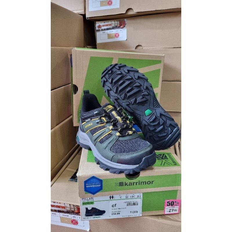 Sepatu Karrimor outdoor shoes Child Dynagrip Size 28 sd 34