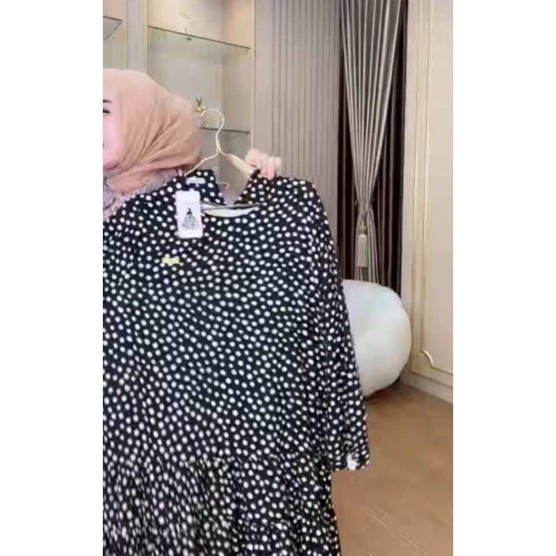 Dress Polkadot Mewah by Shellasaukia