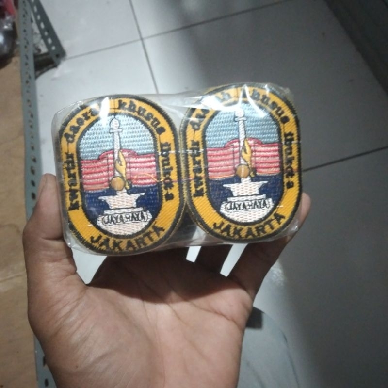 Badge kwarda DKI JAKARTA BORDIR 100BIJI