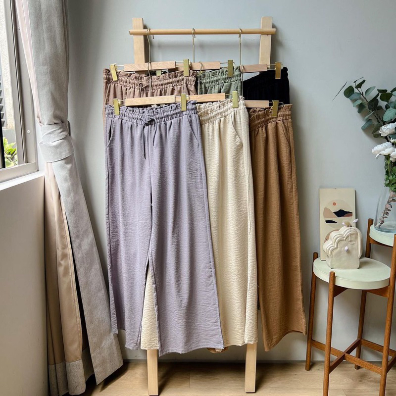 Hailey cullotes by oclo.official | Celana Kulot Wanita full karet daily pants