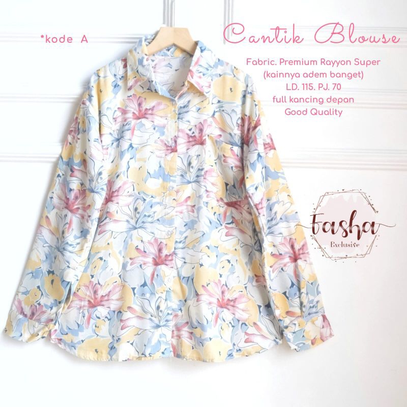 (NEW)TUNIK BLOUSE WANITA OOTD//ANTIKA/LUNA QIARA ZARA CANTIK BY FASHA