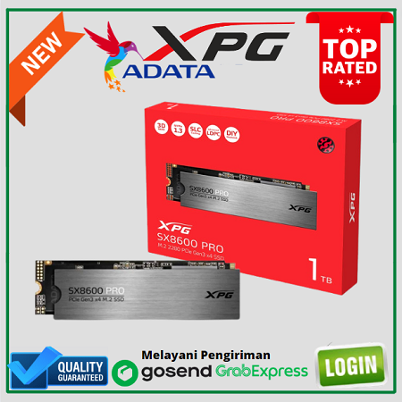 ADATA SSD XPG SX8600 PRO M.2 Pcie Gen3 Nvme 1TB