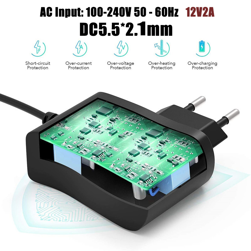 Actual【COD】ADAPTOR STB ZTE CCTV Modem Router 12V 2A POWER SUPPLY ADAPTOR 12V 2A 15W