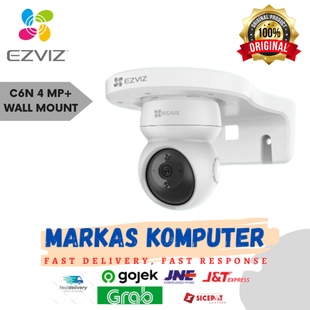 EZVIZ C6N 4MP Bundle Wall Mount - Smart Wifi &amp; port RJ45 Pan &amp; Tilt