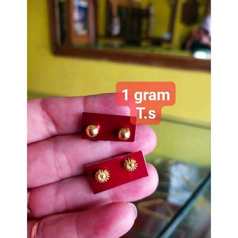 Acc Anting Paku/ Giwang/ emas 24K 99,99%