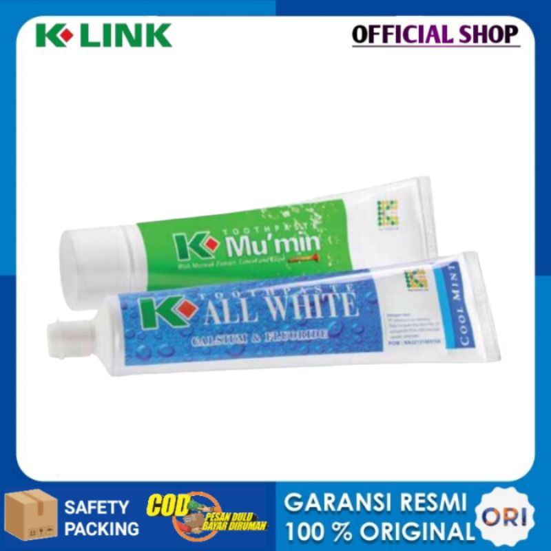 pasta gigi k link mu'min toothpaste k all white original