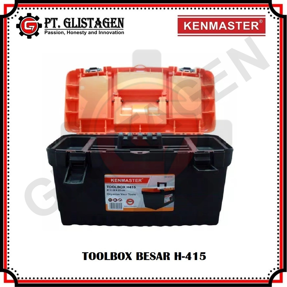 KENMASTER Tool Box H 415 Toolbox Besar Tool Kit Tempat Kunci Perkakas