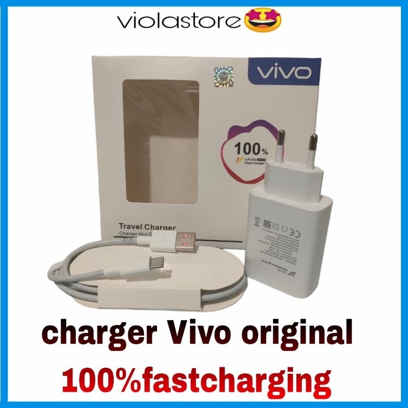 Charger vivo tipe c original 100%/fastcharging