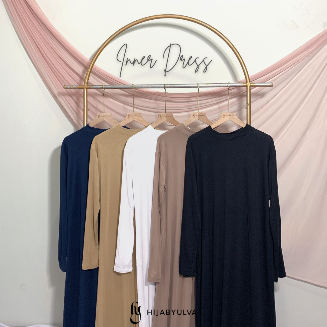INNER GAMIS PANJANG HIJABYULVA  / MANSET BAJU / BAJU MANSET / MANSET PANJANG / MANSET PREMIUM