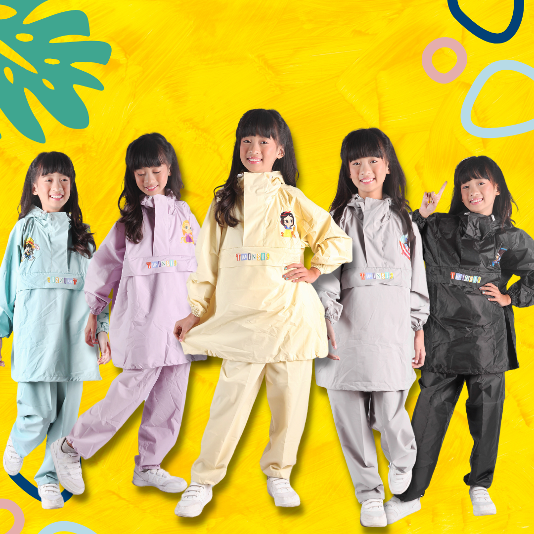 Jas Hujan Anak Model Kangguru Karakter Hoodie Murah Bahan Taslan Lengan Polos Jas Hujan Dewasa Warna Mantel Rain Coat Murah Bahan Import Berkualitas