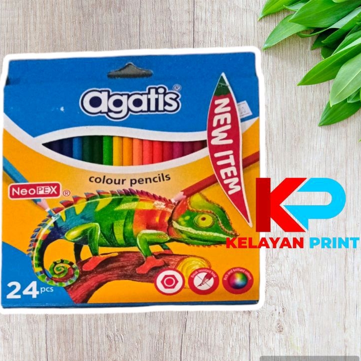 

PENSIL WARNA AGATIS PANJANG 24 WARNA