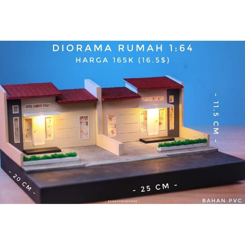 Diorama Kompleks Rumah 1:64
