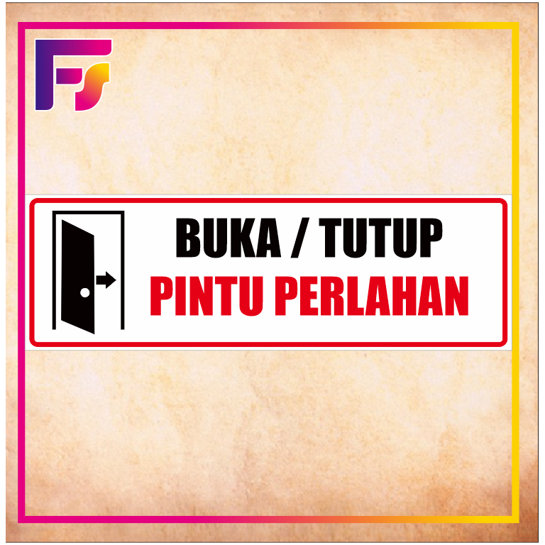 

Stiker waterproff buka tutup pintu secara perlahan