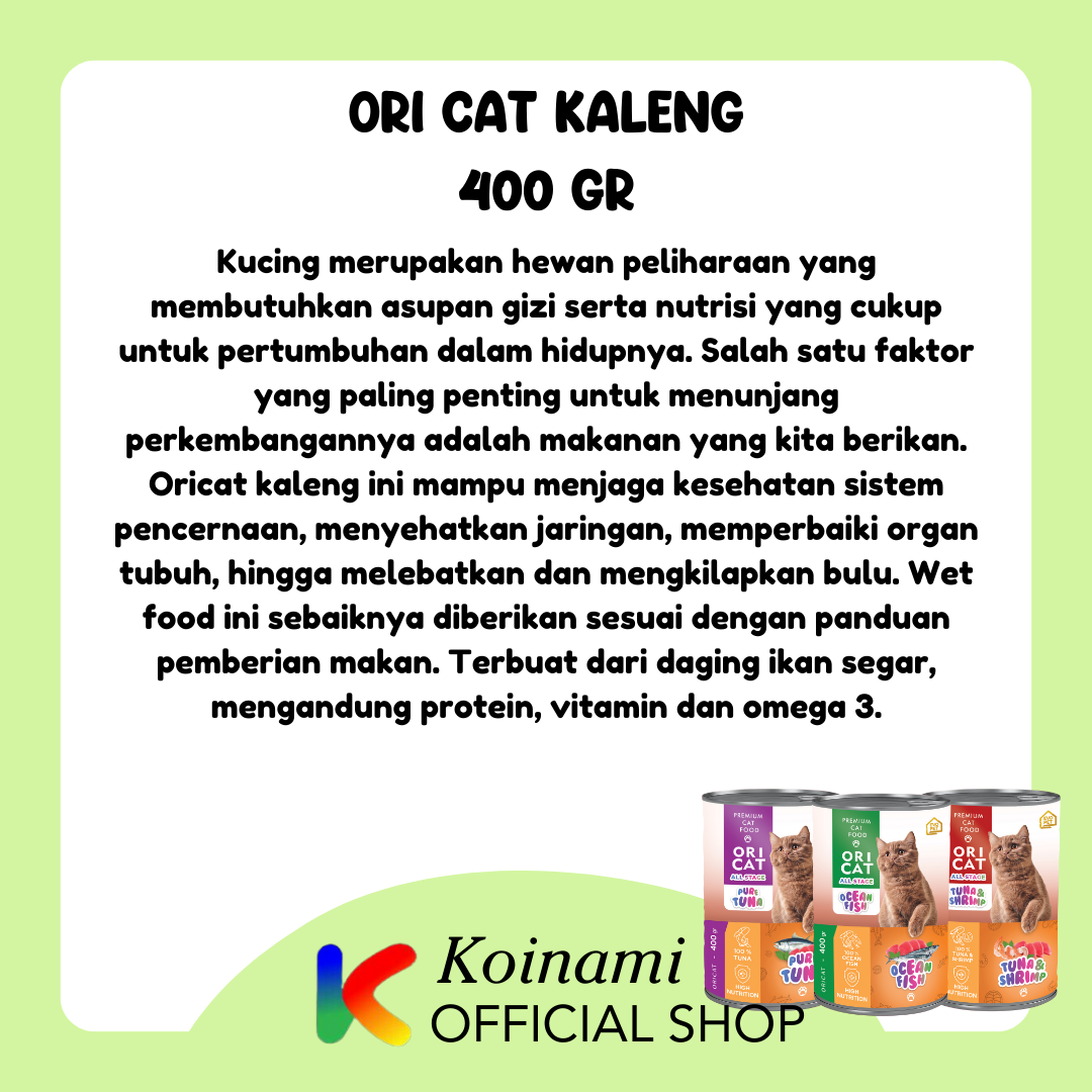 Ori Cat Kaleng All Stage Kitten &amp; Adult 400gr Makanan Basah / Ori Cat Wetfood