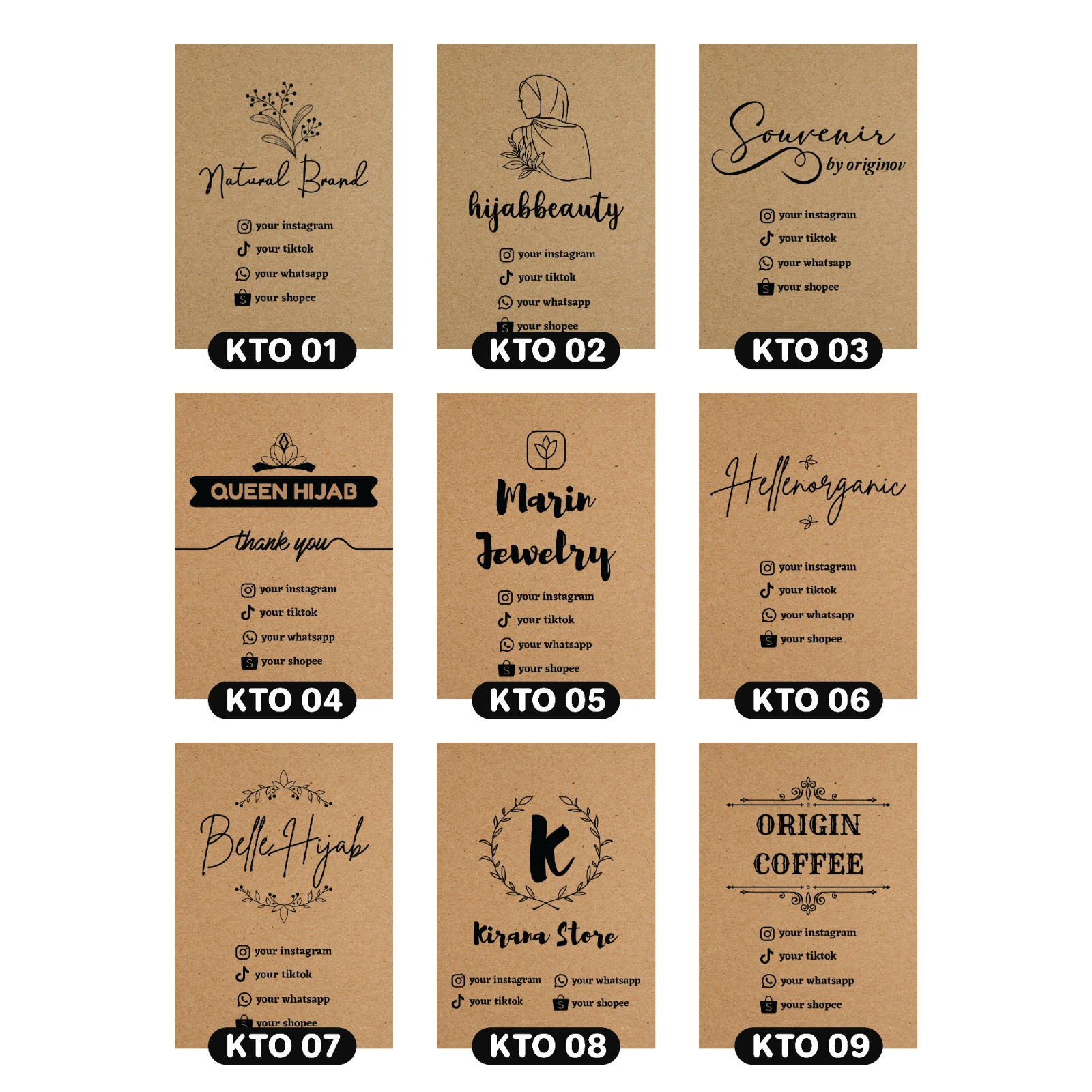 

HangTag Baju Custom Kraft Paper A3 Sisi | Free Design | Tag Label Hampers | Hang Tag | Tag Label Baju | Tag Baju | HangTag Baju | Free Design | Tag Label Hampers