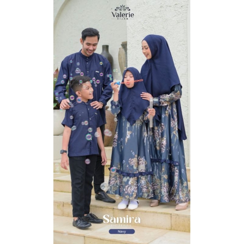 Moslem Ori Couple Sarimbit Family Set Samira Eid Series By Valerie Hijab (Ready Please Cekstok)