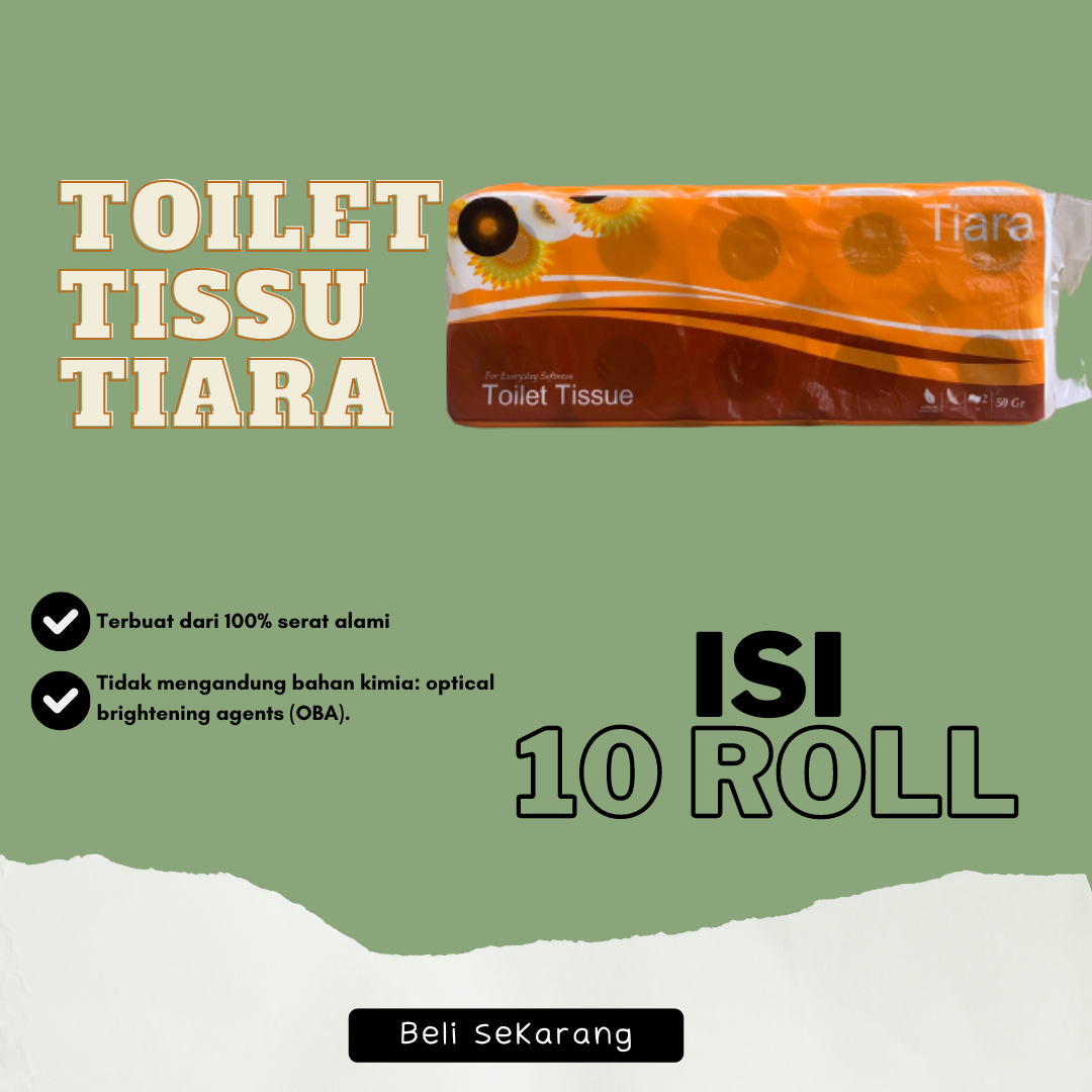 Tisu Tiara Tisu Toilet Lembut Toillet Tisu 10 Roll