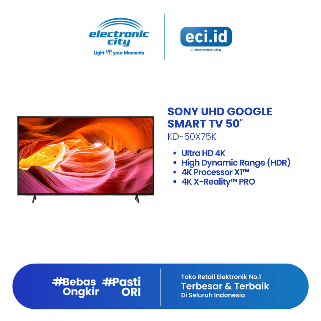 Sony 50 Inch Smart TV UHD - KD-50X75K