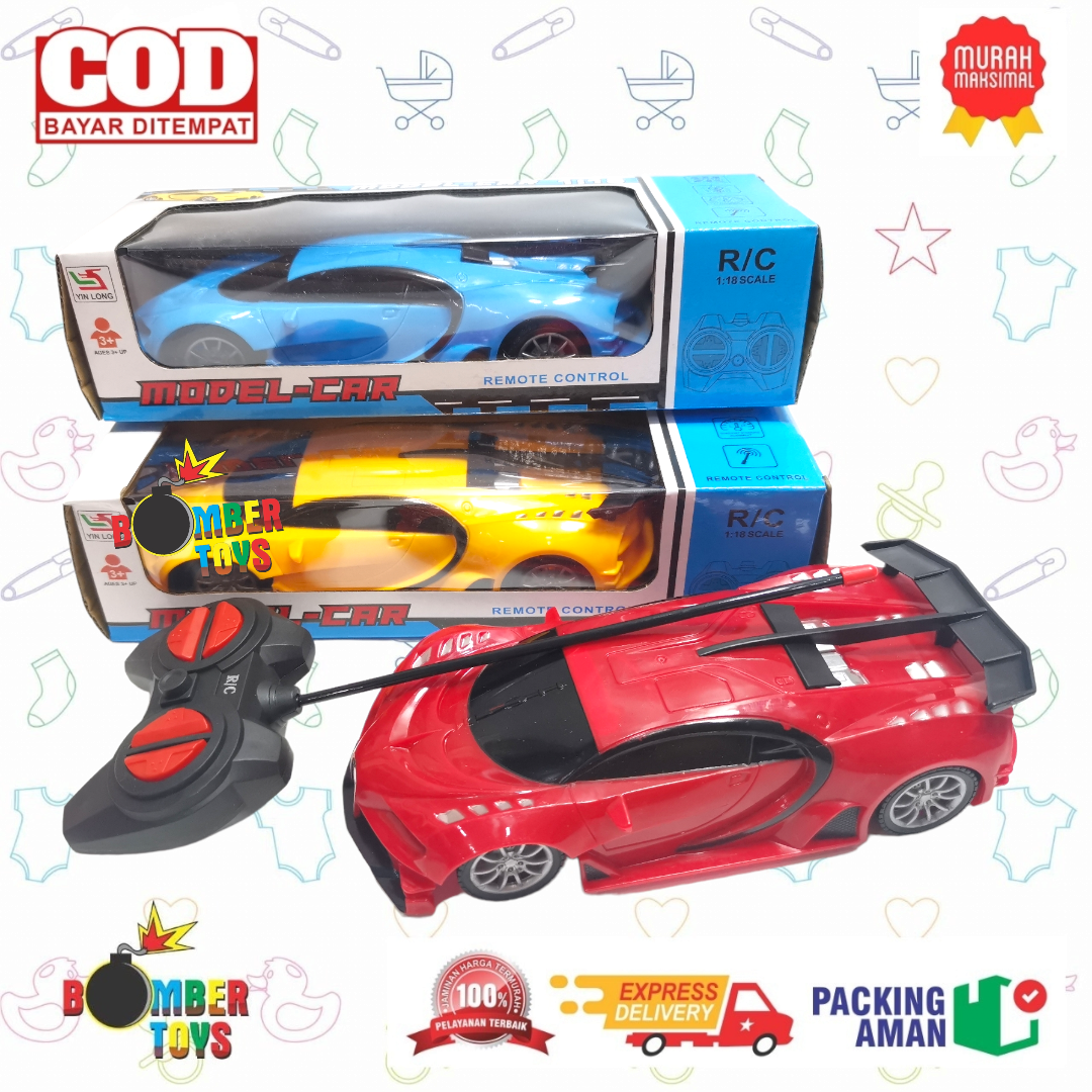 MAINAN ANAK MOBIL POLISI RC 1 :18 R/C MOBIL POLISI  JEEP SEDAN REMOTE RC REMOT 4 WAY