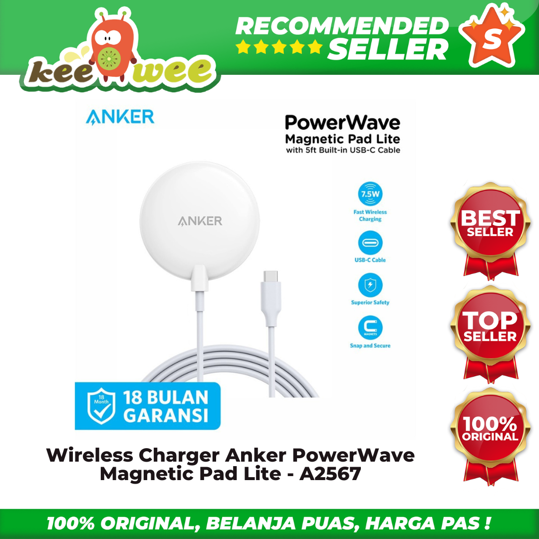 Wireless Charger Anker PowerWave Magnetic Pad Lite - A2567