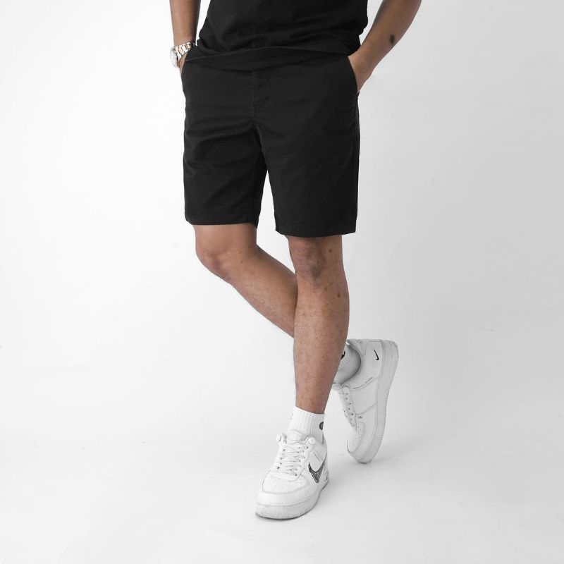 CELANA PENDEK PRIA CHINO PREMIUM QUALITY ARMY MOCCA GREY HITAM CREAM 28-38