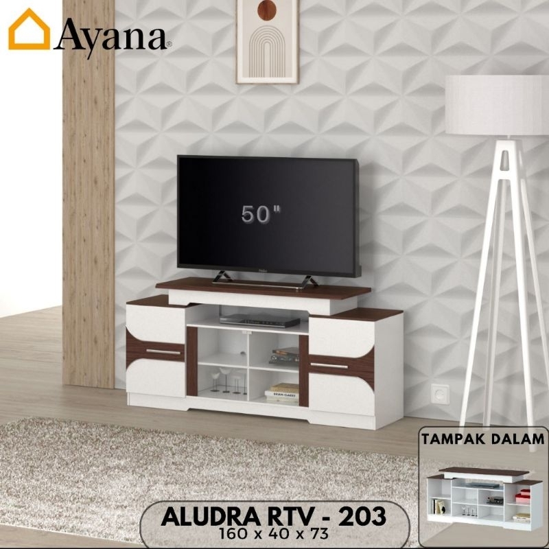 MEJA TV RAK TV RAK SERBAGUNA RAK MINIMALIS BUFET TV ALUDRA RTV 203