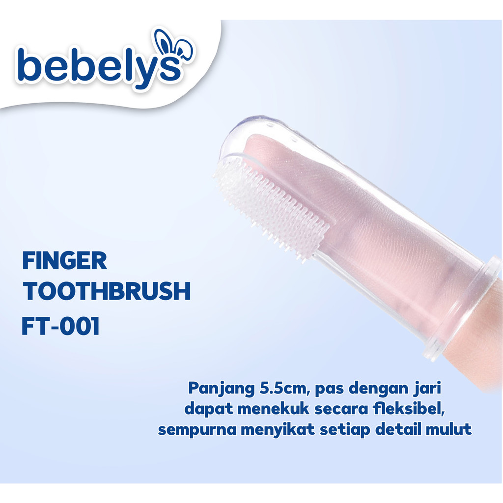 Ktmstore Finger Toothbrush Sikat Gigi Jari silikon Bayi FT-001 Bebelys