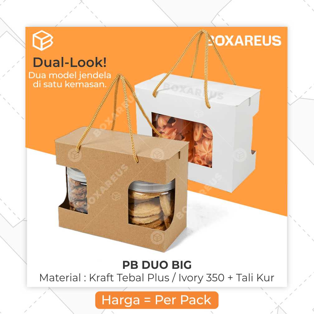 Dus Box Toples Tabung Jar 600 - 800ml Kemasan Dus Hampers Packaging | PB Duo